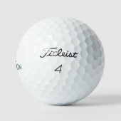 Green Initial & Last Name II Titleist Pro V1 Golfballen (Logo)