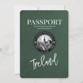 Green Ireland Passport Save the Date (Voorkant)