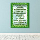 Green Irish Blessing Canvas Afdruk (Insitu (Houten vloer))