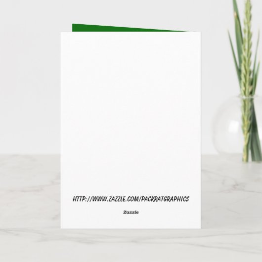 Green Irish Blessing Kaart (Achterkant)