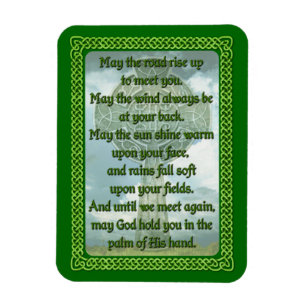 Green Irish Blessing Magneet