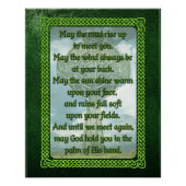Green Irish Blessing Perfect Poster (Voorkant)