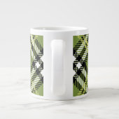 Green Irish Pset Pattern Extra Grote Beker (Achterkant)