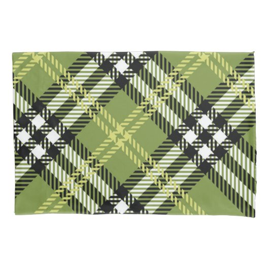 Green Irish Pset Pattern Kussensloop (Voorkant-Links)