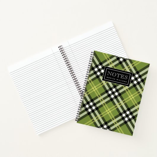 Green Irish Pset Pattern Notitieboek (Binnen)