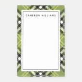 Green Irish Pset Pattern Post-it® Notes (Voorkant)