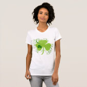 Green Irish Shamrock T-shirt (Voorkant volledig)