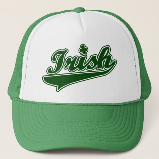 Green Irish Shamrock Trucker Pet (Voorkant)