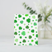 Green Irish Shamrocks Briefkaart (Staand voorkant)
