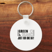 Green Is The New Black Funny St. Patrick's Day Quo Sleutelhanger (Voorkant)