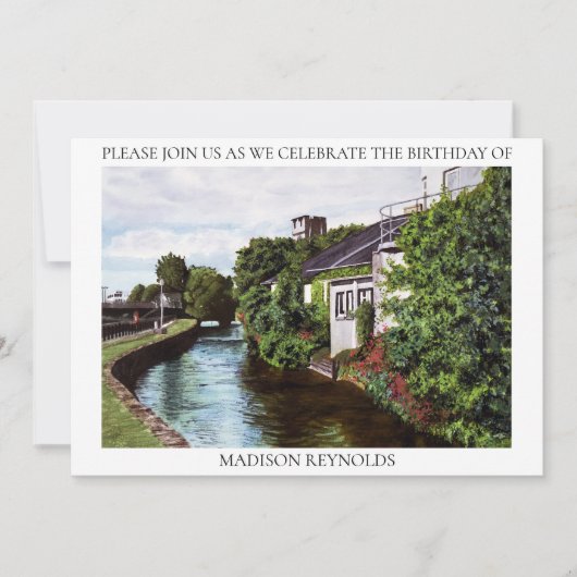 Green Island Illustratie uitnodiging (Voorkant)