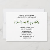 Green Island Illustratie uitnodiging (Achterkant)