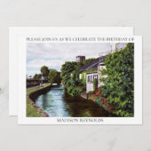 Green Island Illustratie uitnodiging (Voorkant / Achterkant)