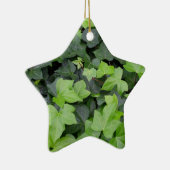Green Ivy Botanical Print Keramisch Ornament (Rechts)
