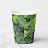 Green Ivy Botanical Print Papieren Bekers (Rechts)