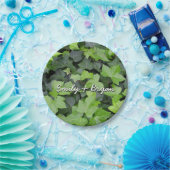 Green Ivy Botanical Print Papieren Bordje (Feest)