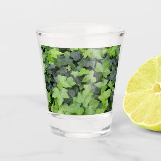 Green Ivy Botanical Print Shot Glas