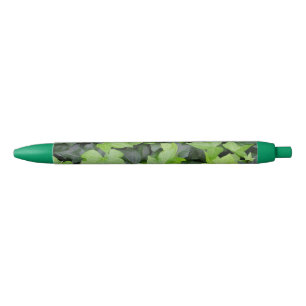 Green Ivy Botanical Print Zwarte Inkt Pen