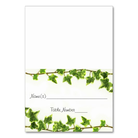 Green Ivy - Cartes Numéro de tableau d'escorte (Par défaut)