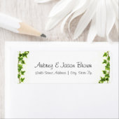 Green Ivy - Étiquettes d'adresse de retour (En situation)