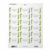 Green Ivy - Étiquettes de adresse (Feuille entière)