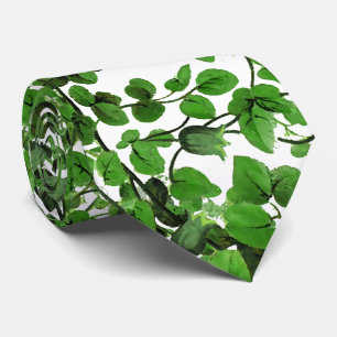 Green Ivy Floral Stropdas