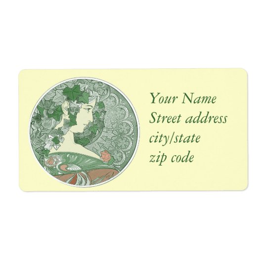 Green Ivy Goddess Etiket (Voorkant)