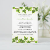 Green Ivy - Invitation à la douche nuptiale (Debout devant)