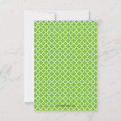 Green Ivy - Invitation à la douche nuptiale (Dos)