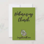 Green Ivy-Natuur Kaart (Achterkant)