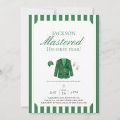 Green Jacket Golf Invitation d'anniversaire (Devant)