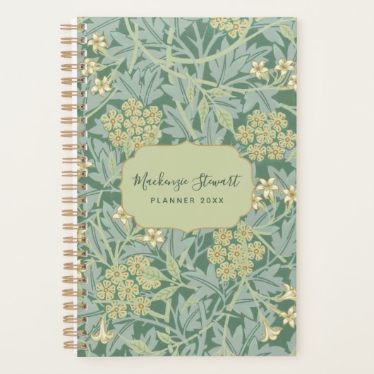 Green Jasmine Floral Pattern 2026 (Devant)