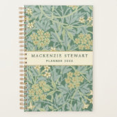 Green Jasmine Floral Pattern 2026 Planner (Voorkant)