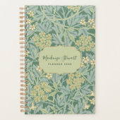 Green Jasmine Floral Pattern 2026 Planner (Voorkant)