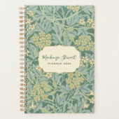 Green Jasmine Floral Pattern 2026 Planner (Voorkant)