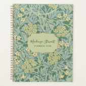 Green Jasmine Floral Pattern 2026 Planner (Voorkant)