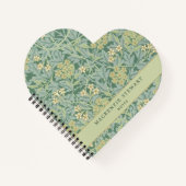 Green Jasmine Floral Pattern Notebook Notitieboek (Voorkant)