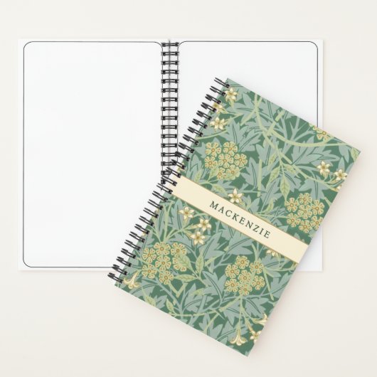 Green Jasmine Floral Pattern Notitieboek (Binnen)