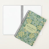 Green Jasmine Floral Pattern Sketchbook Notitieboek (Binnen)
