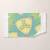 Green Jaune à trois points Geo (Serviette à main)