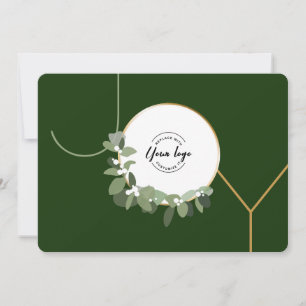 Green Joy  Corporate logo kerst Feestdagenkaart
