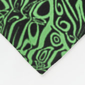 Green Kaleidoscoop Fleece Deken (Hoek)