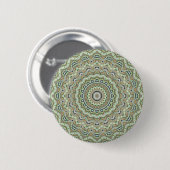 Green Kaleidoscoop Ronde Button 5,7 Cm (Voorkant /achterkant)