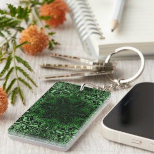 Green Kaleidoscoop Sleutelhanger