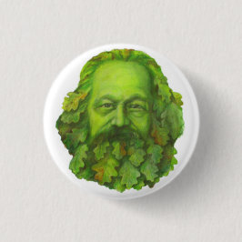 Green Karl Marx badge Ronde Button 3,2 Cm