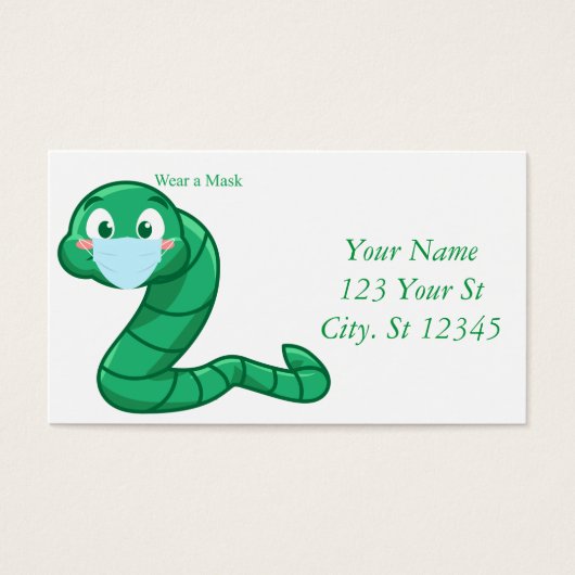 Green Kawaii Worm Thunder_Cove (Devant)