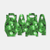 Green kerst Baubles Bedankdoosjes (Uitgevouwen)