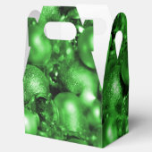 Green kerst Baubles Bedankdoosjes (Geopend)