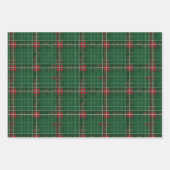 Green Kerstmis Pset Inpakpapier Vel (Voorkant 3)