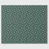 Green Kersttree modern Wrapping Paper Cadeaupapier (Vlak)